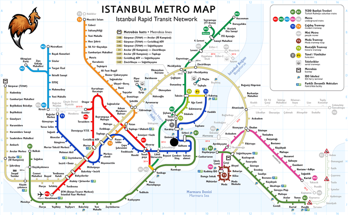 خريطة مترو اسطنبول