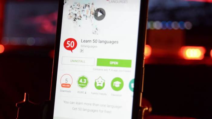 تطبيق 50 لغة لتعلم اللغة التركية