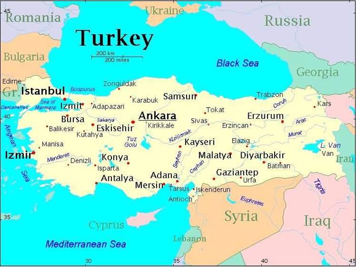 خريطة اسطنبول الاوروبية