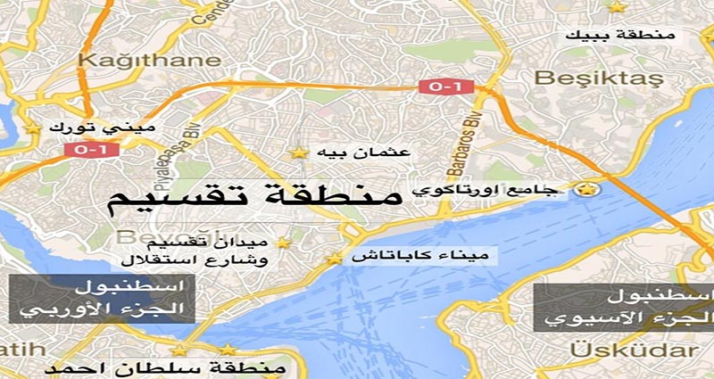 خريطة اسطنبول بالعربي مفصلة وكيفية استخدامها و فوائدها تركي فلوج